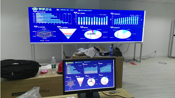 雅迅達液晶拚接屏案例